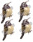 IMIKEYA 4 Stück Serviettenring Vogel Serviettenhalter Serviettenkreis fetzige Partydekoration Serviettenverschlüsse Bankett küche kueche Serviettendekore Tischserviettenhalter Legierung
