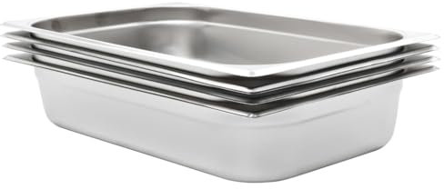 Lauuoeriau Furniture Item Home Gastronormbehälter 4 Stück GN 1/1 100 mm Edelstahl-Möbel