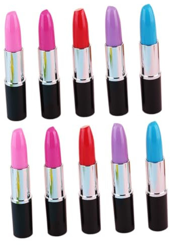 SEWACC 15stücke Lippenstift-form Kugelschreiber Kreative Schreibgeräte Für Notizen Und Unterschriften Glatte Tinte Praktisch Für Schule Und Büro Farben Zufällig