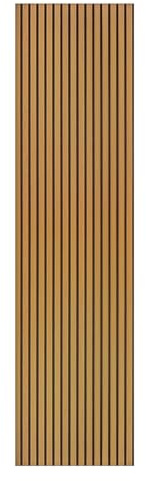 Decoranddecor Acoustic Slat Wood Wall Panel 2400x600mm Oak 1-Pack | 3-Sided Wrapped Wood Slats, 240 x 60 cm, 21mm Thick, Decorative Sound Absorbing Wood Panels for Interior Walls