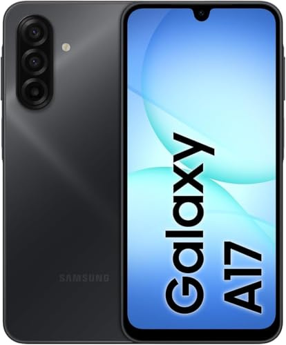 Samsng Galaxy A17 4G, AI Smartphone, Slim 7.5mm Frame, Large Screen Unlocked Phone, 50MP Camera, 128GB Storage, 4GB Memory, 5000 mAh Battery- Black