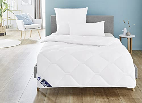 Irisette Edition 4-Jahreszeitendecke mit Bezug aus softer Microfaser, 155 x 220 cm, Öko Tex zertifiziert, produziert nach deutschem Qualitätsstandard