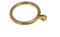 Metall- Gardinenstange Rod Ring Eb Messing vernickelt 28mm Id (Packung mit 10)