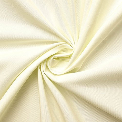 Microfaser Fahnenstoff - Für Dekorationen - Industriequalität - Creme - Meterware