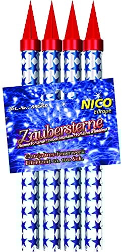 8 Eisfontänen/ Zaubersterne Brenndauer 100 Sekunden