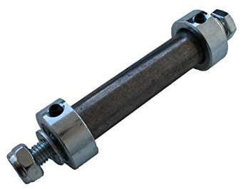 Achse 20 x102 mm M12 für Schubkarrenrad Schubkarren Rad 400x100 mm