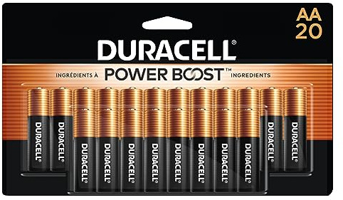 DURACELL Coppertop Alkaline Batteries with Duralock Power Preserve Technology Aa 20/Pk (Durmn1500b20z)