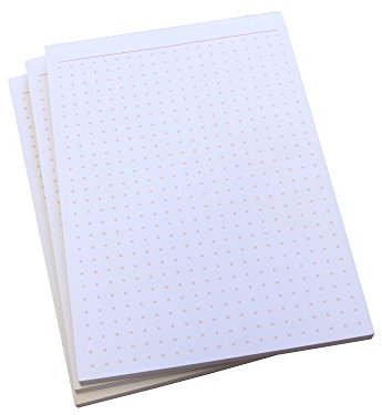 Druckerei Scharlau Notizblock - gepunktet in ORANGE - 50 Blatt - Staffelpreise verfügbar - DIN A6 Format (22389)