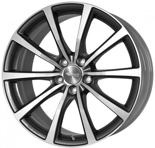 Brock B32 himalaya-grey front-poliert 8,5x19 ET50 5.00x120 Hub Hole 65.10 mm - Alu felgen