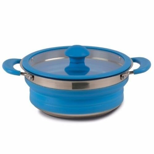 Faltbarer Kochtopf - Leichtgewichtstopf - Campingkochtopf 1Liter Kampa CW088