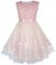 Sunny Fashion Mädchen Kleid Blume Blush Rosa Belted Hochzeit Party Brautjungfer Gr. 104, Size: 5