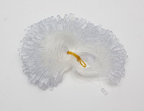 1st Lady Micro Ring Metal Silicone Hair Extension Pliers Tools Wooden Metal Pulling Loop Hook Crochet Needles Kit (Plastic Loops, Clear Plastic Loop 500pc)