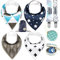 Dodo Babies Baby Bandana Sabber-Lätzchen mit 2 Schnuller-Clips und Schnuller-Etui in Geschenkbeutel, 4 Stück