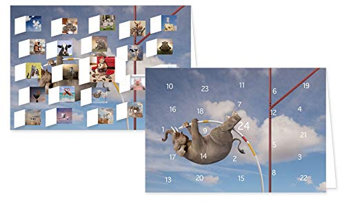 RASW089 - Zauberhafte Welten Adventskalender-Doppelkarte - 12,5 x 18,5 cm mit hochwertigem Kuvert