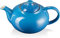 Le Creuset Enamelled Stoneware Classic Teapot, 1.3 Litres, Serves 3-4 Cups, Marseille Blue, 70702132000000