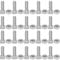 DEWIN Aluminium Nuts Bolts, Greenhouse Accessories M6x22 Bolts and M6 Nut Aluminium Nuts and Bolts Set Tool Accessory for Greenhouse 22mm 20 Set