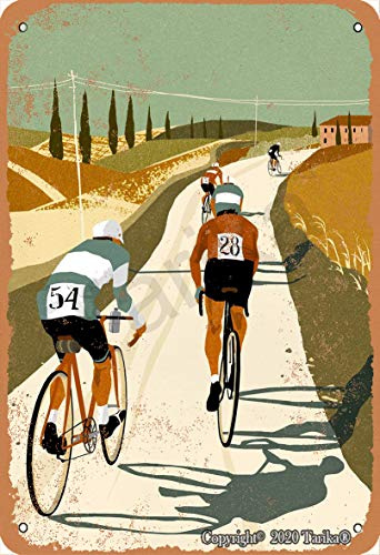 Road Bike Racing Vintage Look Iron 20X30 CM Decoration Plaque Sign for Home Kitchen Bathroom Farm Garden Garage Inspirational Quotes Wall Decor