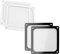 S SIENOC 120 x 120 mm - 2 pièces - Noir et 2 pièces - Blanc - Couvercle de ventilateur - Avec filtre à poussière ultra fin - Montage magnétique faible (blanc + noir, 2 x 120 x 120 m + 2 x 120 x 120 m)