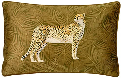 Paoletti Cheetah Wald Kissenbezug, Gold, 30 x 50cm