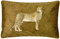 Paoletti Coussin Cheetah Forêt Couverture, Velours, Or, 30 x 50cm