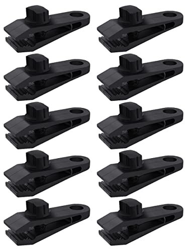 10 Pcs Heavy Duty Tarp Clips Shark Tent Fasteners Clips Holder for Car Covers, Outdoor Camping, Awnings, Swimming Pool Covers