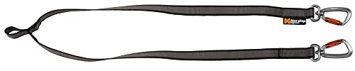 Nonstop Dogwear Touring Doppelbett, 13 mm breit: Hundeleine für zwei Hunde, Y-Leine-fähig, Einfarbig, Rundhalsausschnitt, Unisex, Small/Medium, Outdoor, Alle Jahreszeiten, Maschinenwäsche, Puppy/Adult