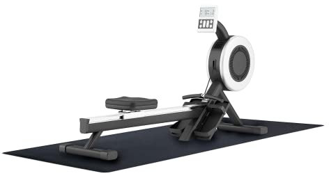 MotionTex Trainingsgeräte-Matte für Unterrudergerät, Bodenschutz für Zuhause, geeignet für Ruderer, Laufband oder Ellipsentrainer, 76,2 x 243,8 cm, Schwarz (8M-110-30C-8)