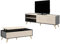 Vente-unique - Ensemble Table Basse + Meuble TV - Anthracite et chêne - Séjour scandinave KOLYMA