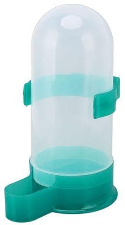 Bebedero para Palomas de Apertura Amplia - Alimentador Automático de Agua para Pájaros Grandes, Cacatúas, Loros - Mascota (Verde, 800ml)