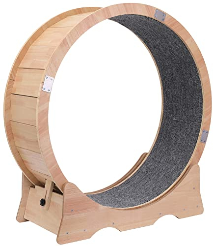 ZYDDNH Katzen-Laufband, Übungsrad, niedliches Katzen-Möbel, Haustier-Spielzeug, Katzenspielzeug, Katzenspielzeug, Gewichtsverlust-Gerät (Durchmesser 90 x 30 cm)