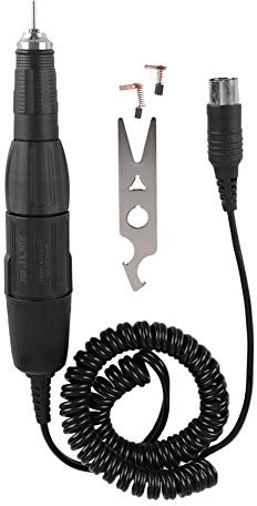 Nagellack-Handstück, 102L 2,35 Mm Stift-Design, Elektrischer Nagelbohrer-Griff, Handstück für Elektrische Nagel-Maniküre-Maschine (Schwarz)