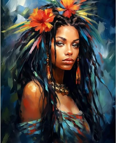 Maysurban Peinture par Numero Adulte sans Cadre, DIY Kit de Peinture à l'huile Numéros Toile Enfants Paint by Numbers Peindre par Nombre 40x50cm