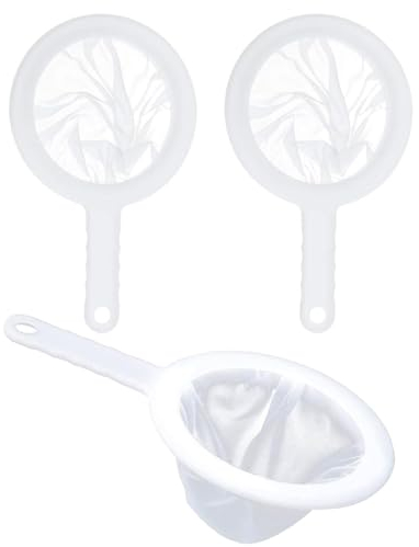 Tamiz de Filtro de Alimentos,3 Piezas 100/200/400 Mallas Tamiz de Filtro de Malla Colador de Cocina Malla Ultrafina Para Filtrar Miel, Sopa, Almidón de Maíz, leche, Jugo, té, Vino y Café