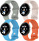 4 Pack Cinturino Compatibile con Google Pixel Watch/Pixel Watch 2 Cinturino, Morbido Silicone Sport Banda Impermeabile Bracciale di Ricambio per Google Pixel Watch 2/1 Uomini Donne,Dimensioni ridotte