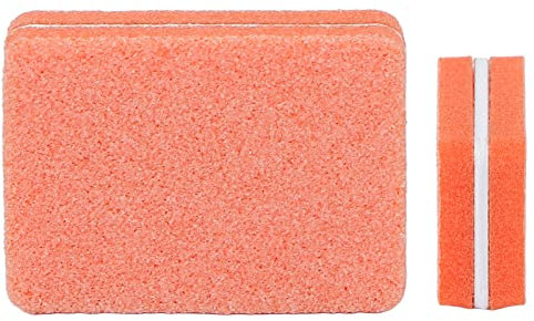 NSXAYIWE Tamponi Per Unghie, 30 Pezzi Mini Tampone Per Unghie Tampone Professionale Lima Per Unghie Lucidatura Per Unghie Portatile Levigatura Blocco Strumento Per Manicure Per Salone di Casa(arancia)