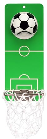 Luojuny Jar Premium Bierflaschenöffner Basketball Fußball Flaschenöffner Abnehmbarer Metall Magnetisch Wandmontage Öffner mit Deckelfänger Sammler Fußball
