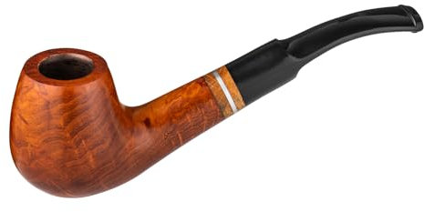 Angelo Pfeife Modell 16 braun gemischt gebogen mit Ring