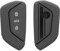 kwmobile Silicone Key Fob Cover Compatible with VW Golf 8 3 Button Car Key