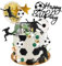 LGWJHCY Football Cake Toppers,32 Pack Birthday Children Football Decoration Cake,Football Birthday Football Cake Decoration Figures Cake Topper Boy Birthday Party
