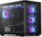 darkFlash ATX Mid-Tower Gaming PC Case, Back Plug-in BTF Motherboard, with 4 ARGB Fans Computer Case, Full View Curve Glass Dual-Chamber PC Case, Type C Port, Supports Dual 360mm AIO, Black(DPW90)