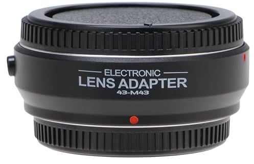 Hersmay Pro Autofokus 4/3-M4/3 Objektiv Adapter für 4/3 43 Objektiv auf M4/3 MFT Mount Kamera für Olympus E-M5 E-M10 III für PANAS0NIC G9 II G95 G10 G100V G100K GX1 GX7 GX9 GH6 BMPCC MMF3 MMF2