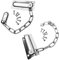 2 Pairs of Door Chain Locks are Equipped with 12 Screws, Hotel Door Locks, Bedroom Door Lock Chains, Door Anti-Theft Chains, Door Security Chains, Portable Door Lock Chains