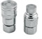 Raccord rapide hydraulique, acier au carbone et acier inoxydable de type plat hydraulique rapide avec soupape de chasse d'eau