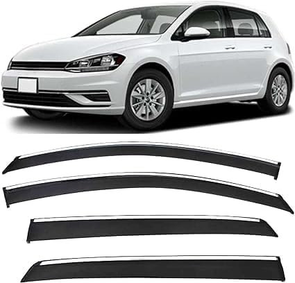 YYlong Car Wind Deflectors For VW Golf 7 MK7/MK7.5 2014-2019 Door Rain Deflectors Side Window Air Deflectors Wind Sun Rain Deflectors Rain Protection