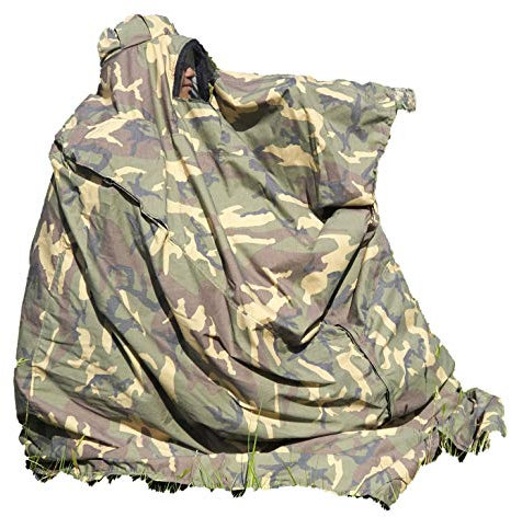 Wildlife Watching Camouflage hide, Lightweight photography hide in woodland pattern camouflage polycotton material, bag hide.