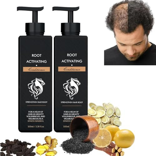 Root Activator Shampoo, Hair Growing Shampoo, Gray Hair Conditioner, Hair Thickening Shampoos, Anti-Hair Loss Shampoos for Smooth and Strong Hair, Restoration Hair-Care Solution for Men & Women