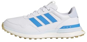 adidas Damen S2G 26 Leather Spikeless Golf Shoe, FTWR White/Lucid Ray Blue/Crystal Sky, 36 2/3 EU