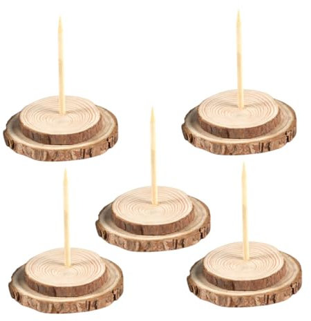 Mobestech 5piezas Base del Árbol De Navidad De Madera Soporte Resistente para Árboles De Navidad Artificiales Diámetro para Decoración De Invierno