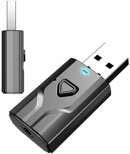 USB Bluetooth Transmitter and Receiver, 5.0 Bluetooth Adapter, USB Extender & Multiport Function, Clear Sound Quality Plug and Play, US/B Extender, Multiport Adapter for Enhanced Connectivity
