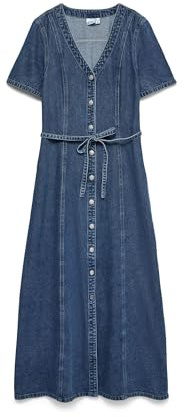 VERO MODA Female Jeanskleid VMJANINA Langes Kleid | Denim Dress